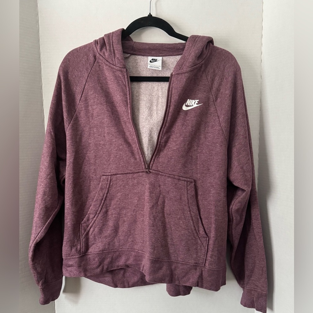 Nike Purple Half Zip Pullover Hoodie